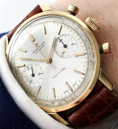 breitling top time gold|Breitling top time chronograph.